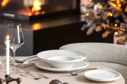 Villeroy & Boch Suppenteller AFINA Porzellan weiß