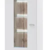 Vitrine AARON weiß/ braun