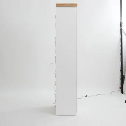 Vitrine AARON weiß/ braun