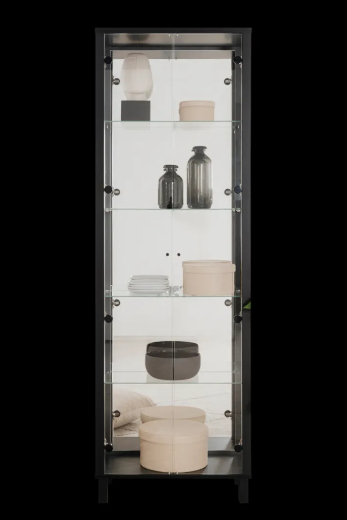 Vitrine ALBI 62 x 189 cm schwarz
