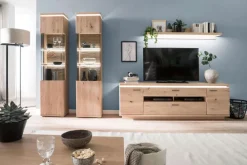 Vitrine BARCELONA R Balkeneiche bianco