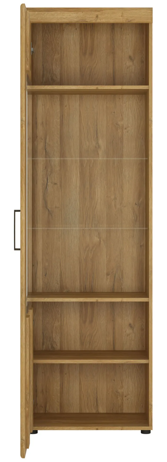 Vitrine CORTINA I 58 x 195 cm Eiche braun