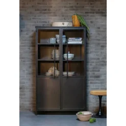 Vitrine EXHIBIT 90 x 170 cm schwarz