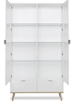 Vitrine GÖTEBORG 100 x 185 cm weiß