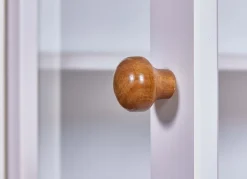 Vitrine JACOB weiß Massivholz