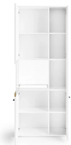 Vitrine LANCASTER 80 x 206 cm Eiche Artisan