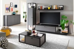 Vitrine LUXOR 40 x 178 cm Royal grau/ anthrazit