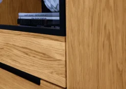 Vitrine MILO 103 x 147 cm Eiche teilmassiv