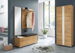 VOSS Sitzkissen LEVIO 80 x 38 cm Lederlook anthrazit