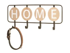 Wandgarderobe 50 x 22 cm braun/schwarz