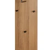 Wandgarderobe 30 x 100 cm braun/schwarz