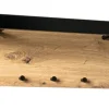 Wandgarderobe 70 x 24 cm Schwarz/ Eiche