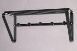 Wandgarderobe 45 x 20 cm Schwarz