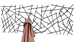 Wandgarderobe 100 x 40 x 5 cm Metall