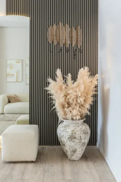 Wandgarderobe ALMA 49 x 35 cm goldfarbig/schwarz