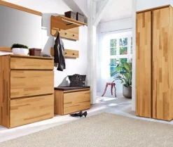 Wandgarderobe POUR 80 x 36 cm Kernbuche massiv