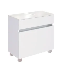 Waschbeckenunterschrank BAABE 60 x 55 cm Weiß matt