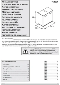Waschbeckenunterschrank NORA 59,8 x 63,4 cm Eiche Landhaus