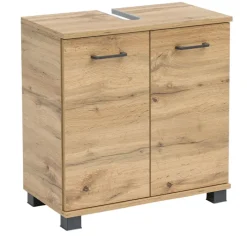 Waschbeckenunterschrank NORA 59,8 x 63,4 cm Eiche Landhaus