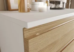 Waschbeckenunterschrank SOPHIE 60x56x34 weiß/Grandson-Eiche Nb.