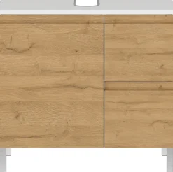 Waschbeckenunterschrank SOPHIE 60x56x34 weiß/Grandson-Eiche Nb.