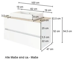 Waschtisch BREGENZ braun