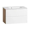 Waschtisch GENT weiß/braun 80cm