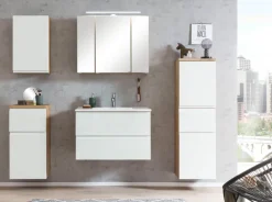 Waschtisch GENT weiß/braun 80cm