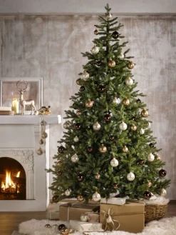 Weihnachtsbaum Kunststoff Metall 240 x 152 x 152 cm Grün/Schwarz