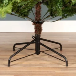 Weihnachtsbaum Kunststoff Metall 240 x 152 x 152 cm Grün/Schwarz