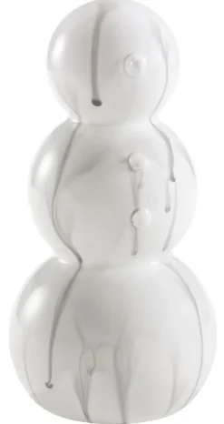 Weihnachtsglanz by casaNOVA Deko-Figur Schneemann 18 cm Weiß