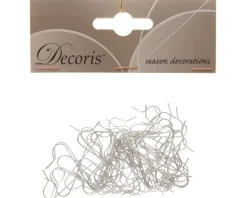 Weihnachtskugel Aufhänger 50 Stück silberfarbig