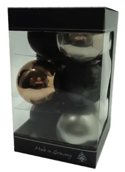Weihnachtskugel Set 9-tlg. 6 cm mehrfarbig modern