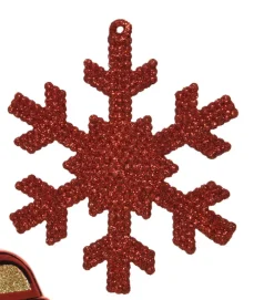 Weihnachtskugeln 25 Teile rot /goldfarbig /grün