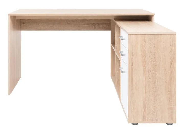 Winkelschreibtisch LONDON 139 x 136 cm Sonoma Eiche braun