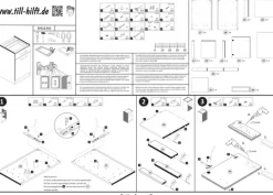 Winkelzeile ODENSE 210 x 210 cm Wotan-Eiche Dekor/ Weiß
