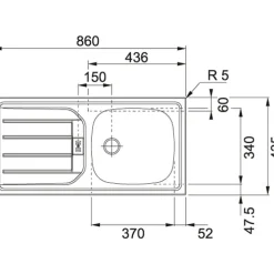 Winkelzeile ODENSE 210 x 210 cm Wotan-Eiche Dekor/ Weiß