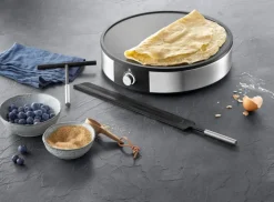 WMF Crêpes-Pfanne LONO 3-teilig silberfarbig Cromargan®