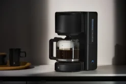 WMF Kaffeemaschine STELIO BLACK Glas Metall Deep Black