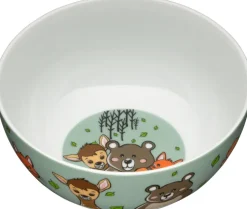 WMF Kindergeschirr-Set FOREST FRIENDS 6-teilig Porzellan/Edelstahl