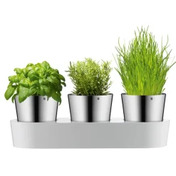 WMF Kräutergarten 3-teilig Edelstahl silberfarbig