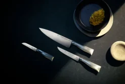 WMF Messer-Set GRAND GOURMET 3-teilig Edelstahl silberfarbig
