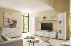 Wohnkombi 17 LONG ISLAND 4-teilig 330x200 cm weiß/braun