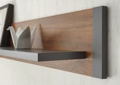 Wohnkombi I DETROIT 4-teilig 360 x 170 cm braun/anthrazit