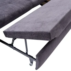 Wohnlandschaft LANCE 323 x 260 cm Stoffbezug belle black