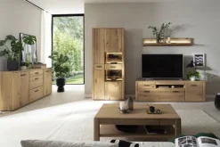 Wohnwand ALENTO 3tlg. Balkeneiche teilm. 302 x 207 cm