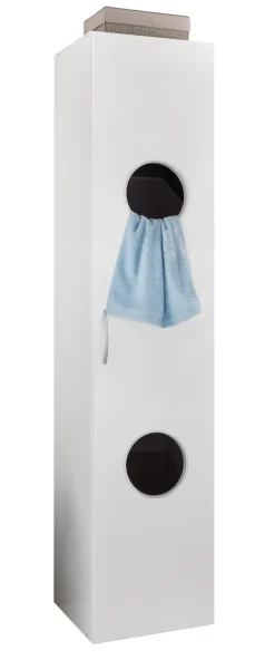 Wäscheschrank 40 x 185 cm weiß