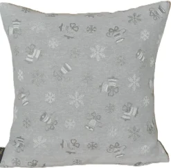 Yve! decoration Kissenhülle WINTERZEIT 45 x 45 cm grau/mehrfarbig