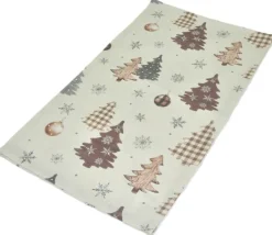 Yve! decoration Tischläufer WALDZAUBER 40 x 140 cm braun/beige