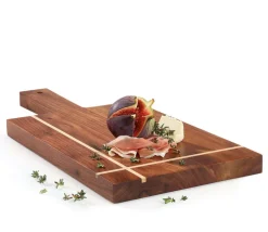 ZASSENHAUS Servierbrett 38 x 17,5 cm Walnuss/ Ahorn Akzente